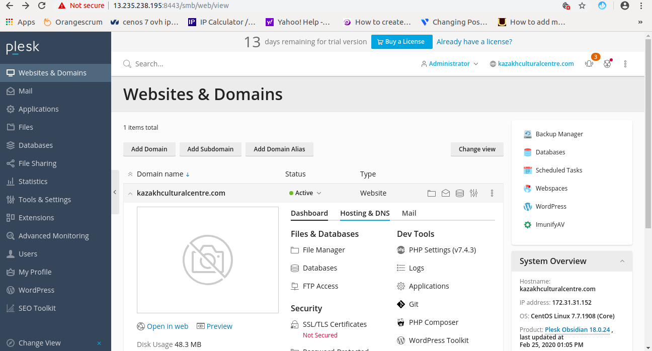 Setting Up Name Servers in Plesk Panel