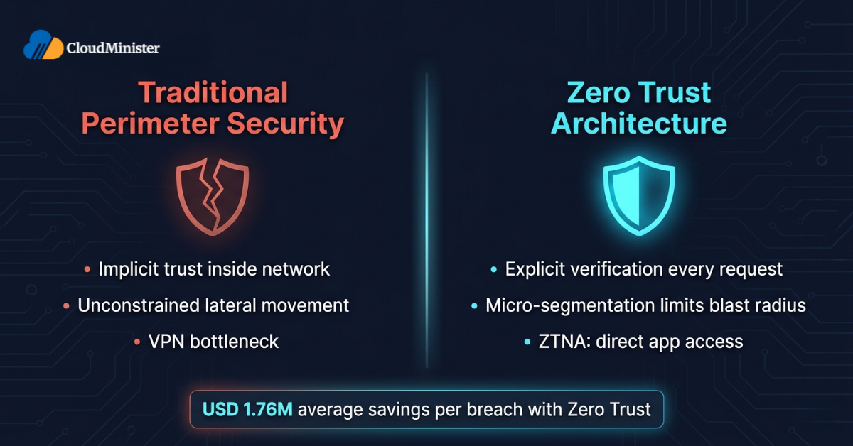 zero trust vs perimeter security