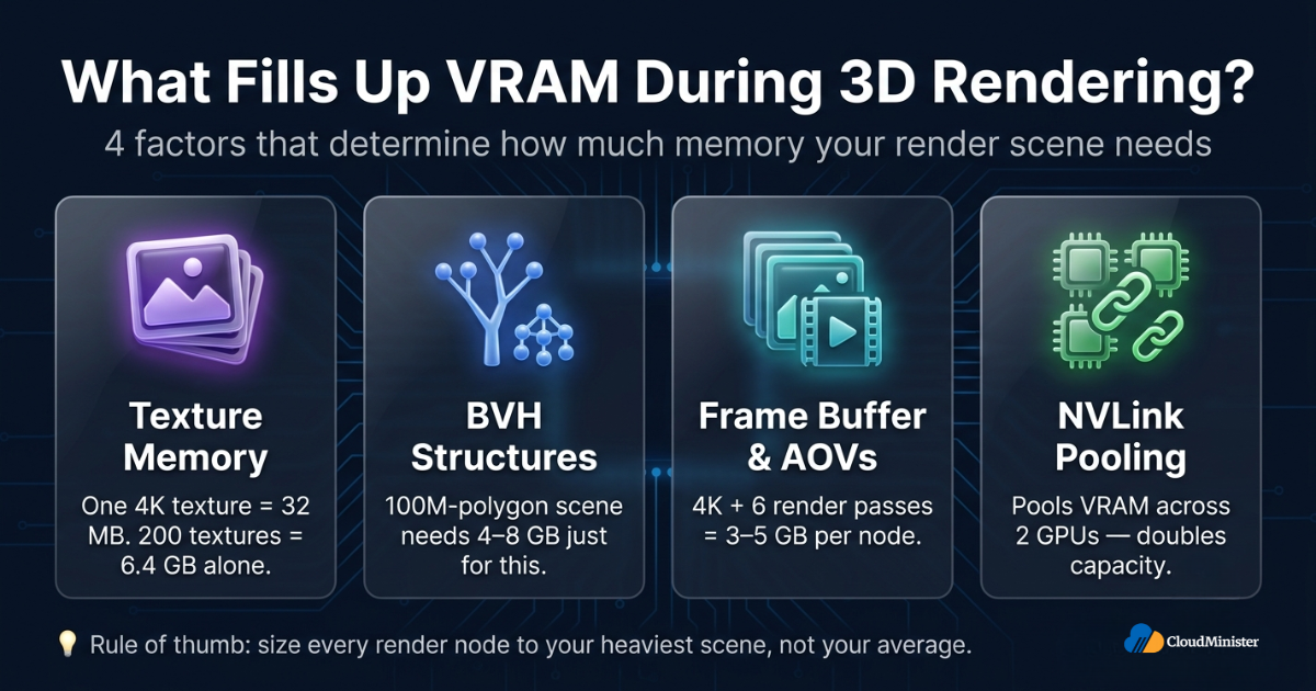 3D rendering VRAM factors