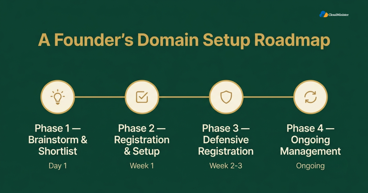 Founder domain setup roadmap