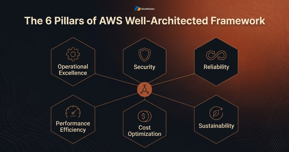 AWS six pillars diagram