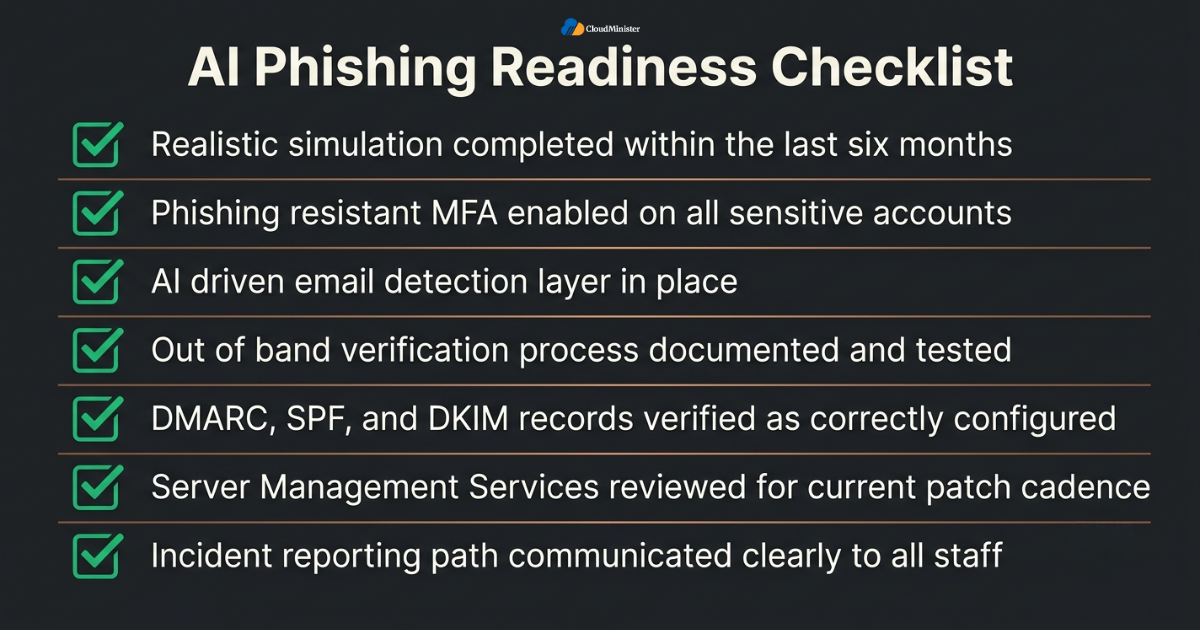 readiness checklist