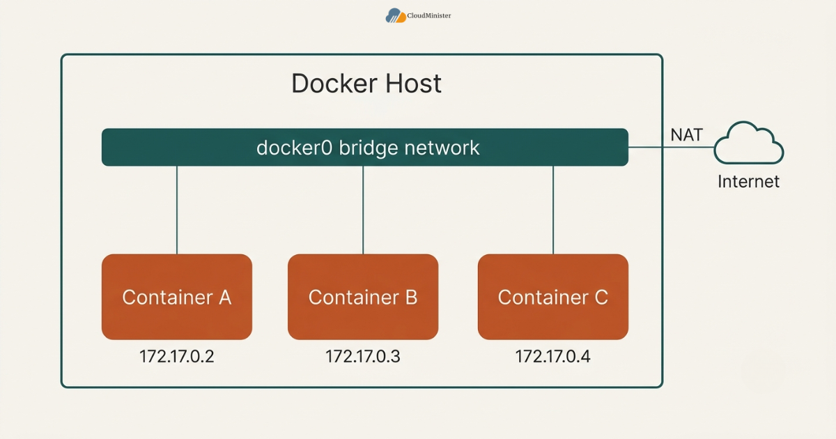 Docker bridge network diagram