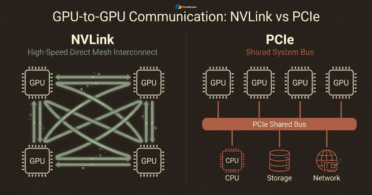 NVLink mesh vs PCIe bus