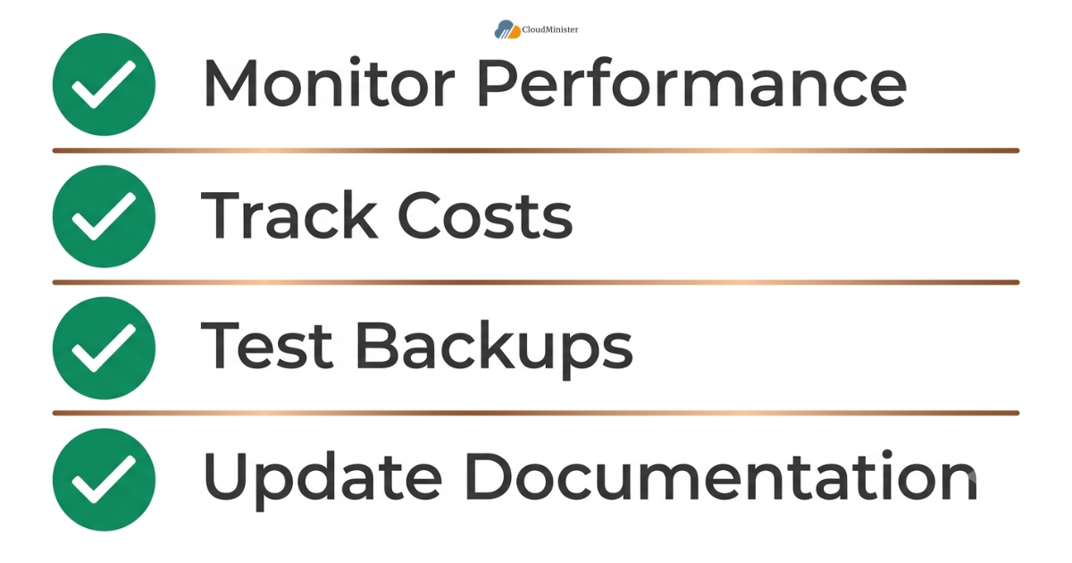 Post migration stabilization checklist