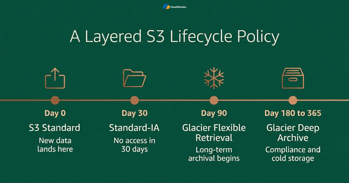 S3 lifecycle policy timeline