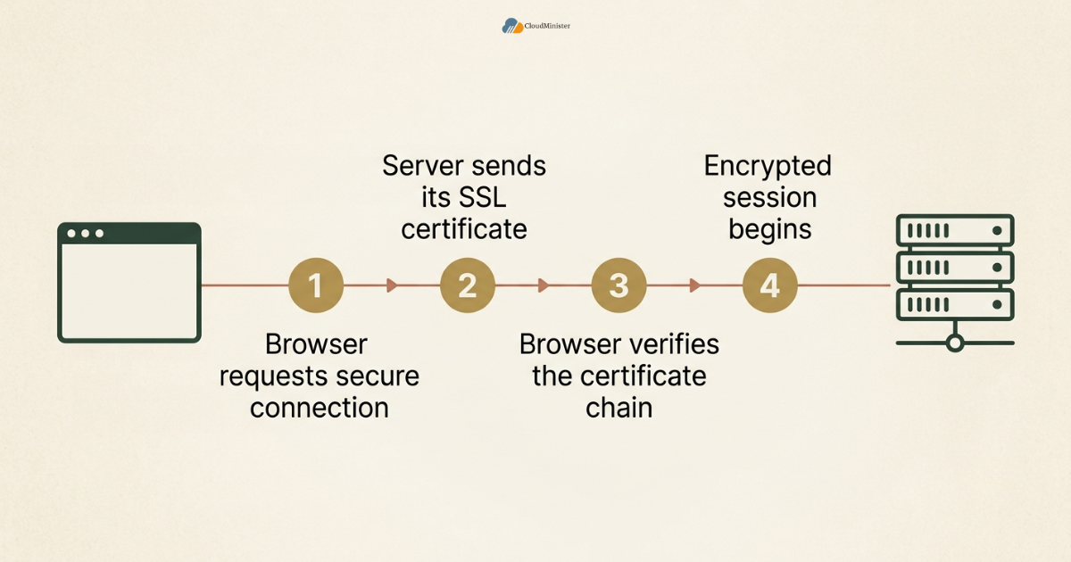 TLS handshake process steps