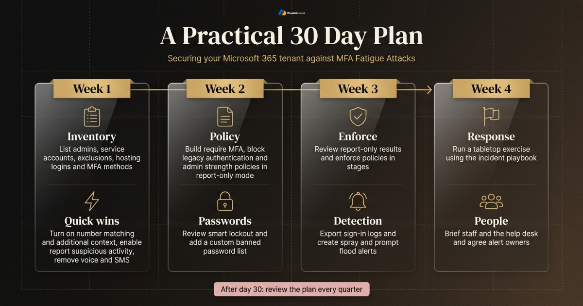 30-day MFA security plan