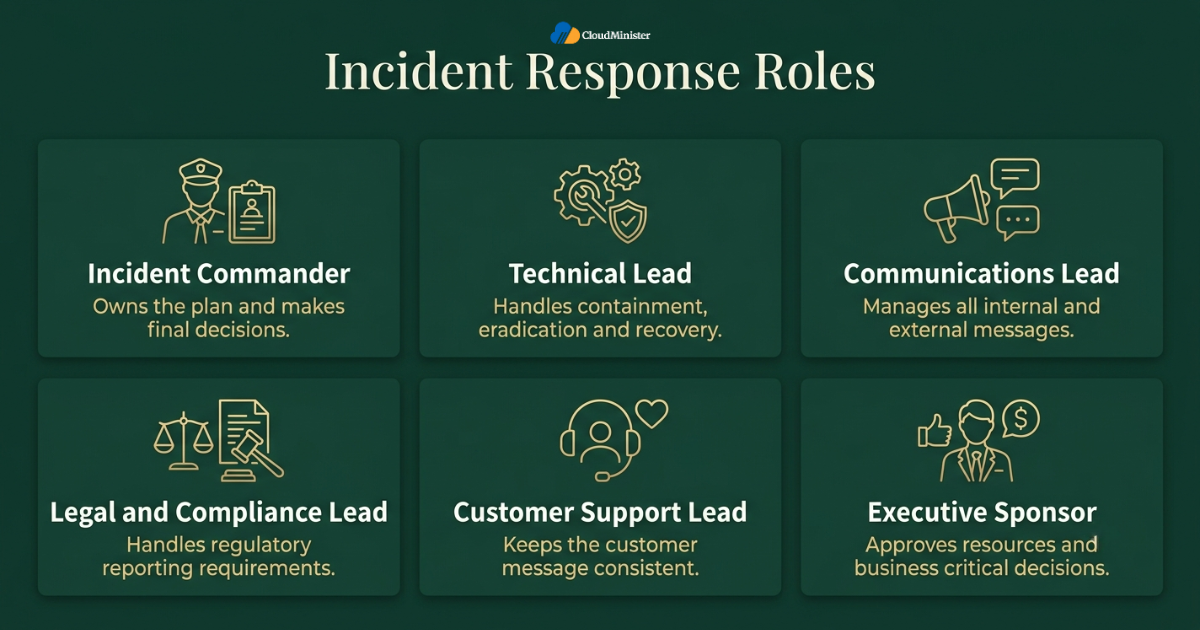 Incident response team roles