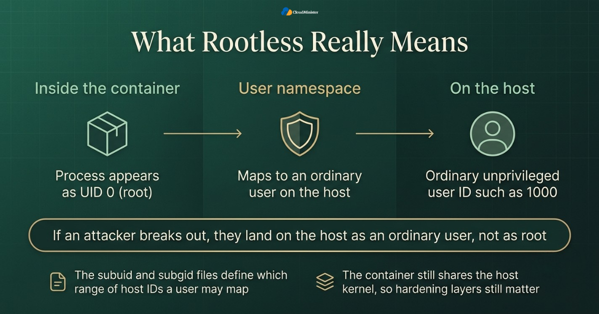Rootless container user mapping