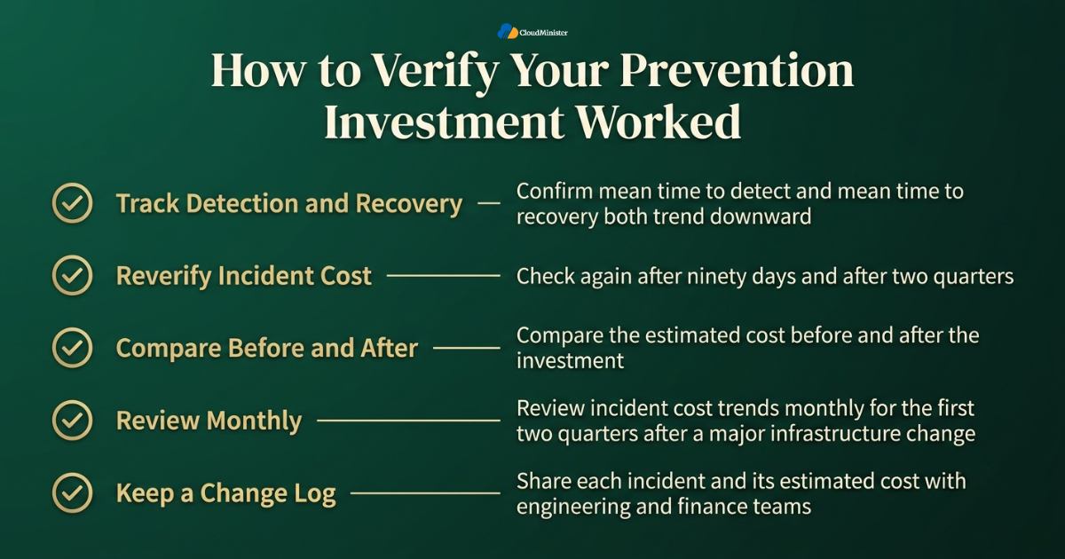 Verify downtime prevention results